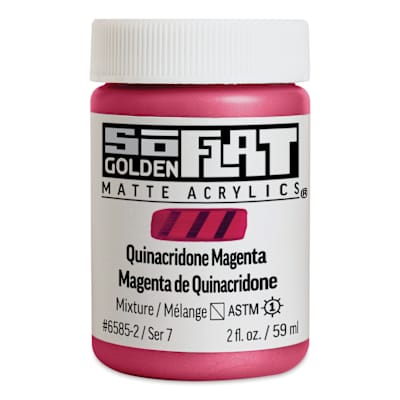 Golden So-flat Quinacridone Magenta, 59 ml jar