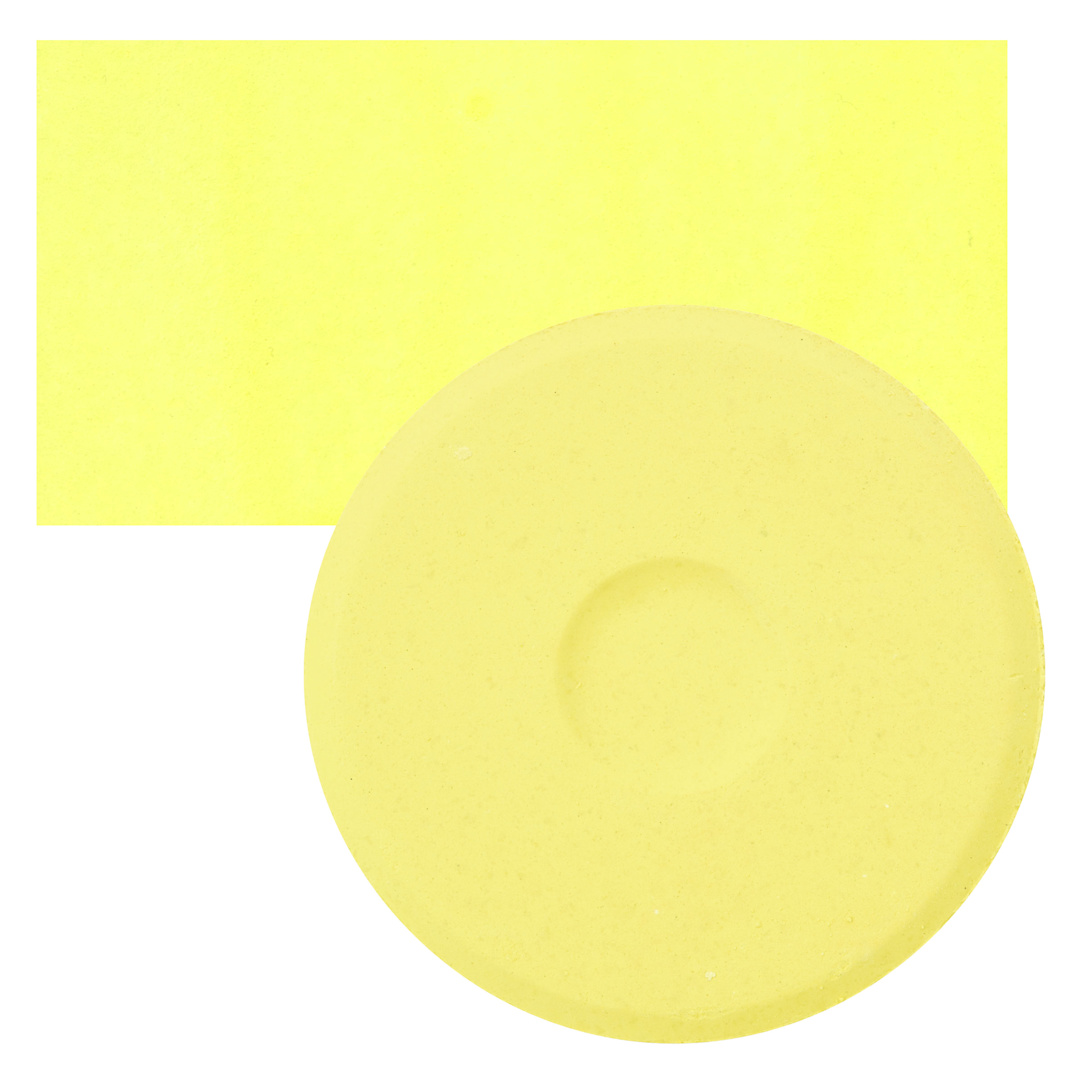 Open in modal - Blick Essentials Tempera Cake - Light Yellow, Large cake and swatch