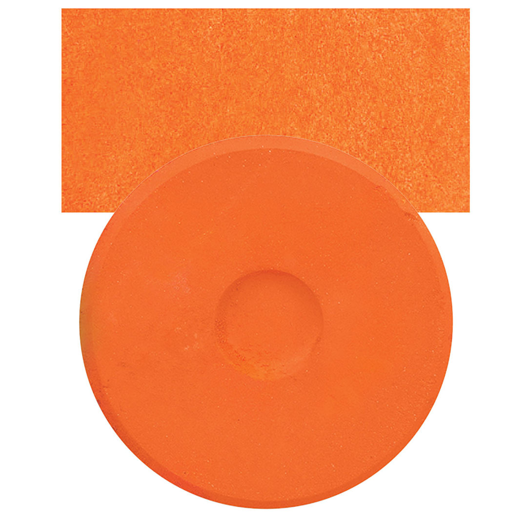 Open in modal - Blick Tempera Cake - Orange cake and swatch