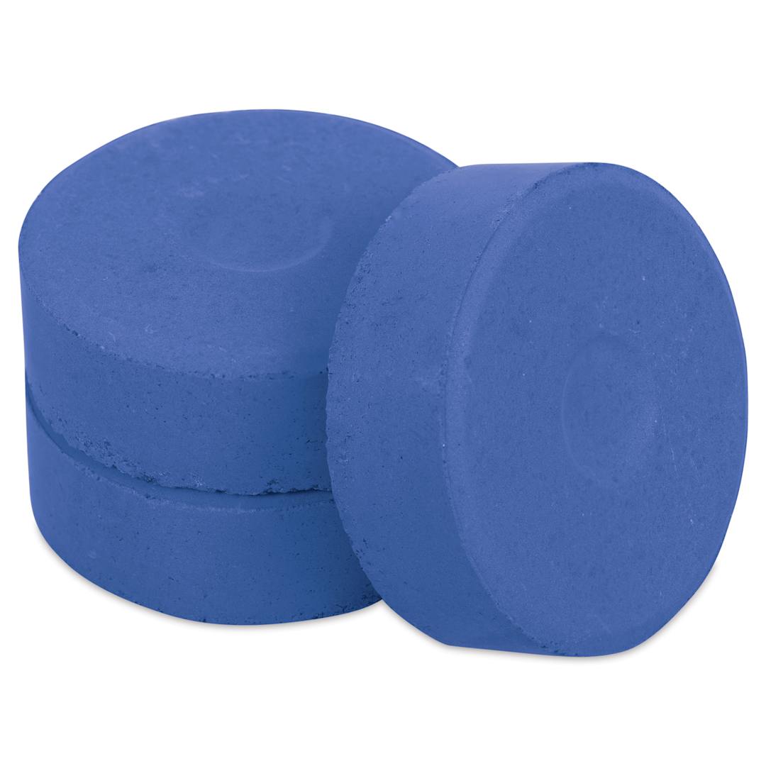 Open in modal - Blick Essentials Tempera Cake - Pkg of 3, Ultramarine Blue, Large