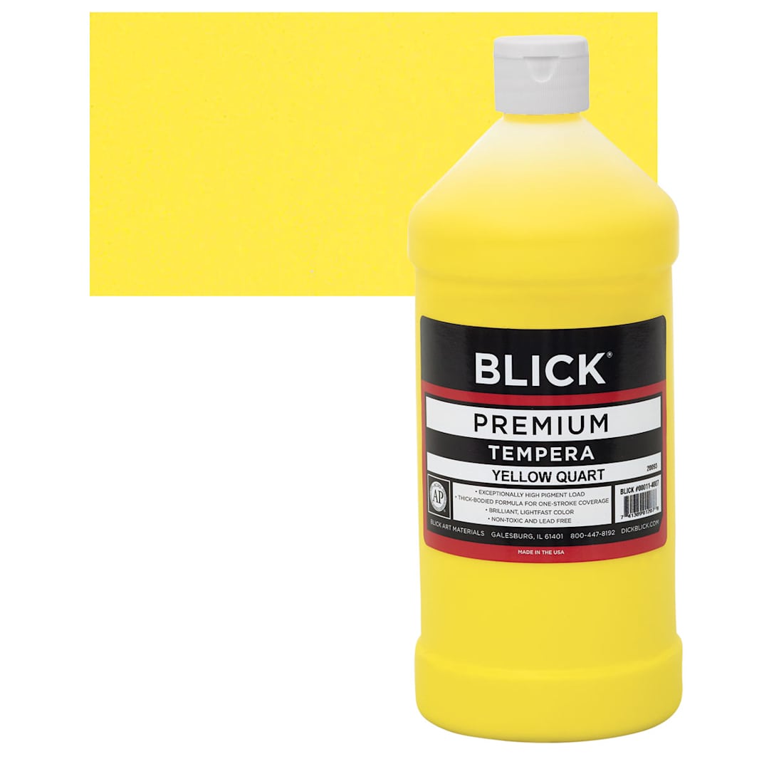 Open in modal - Blick Premium Grade Tempera - Yellow, Quart and swatch