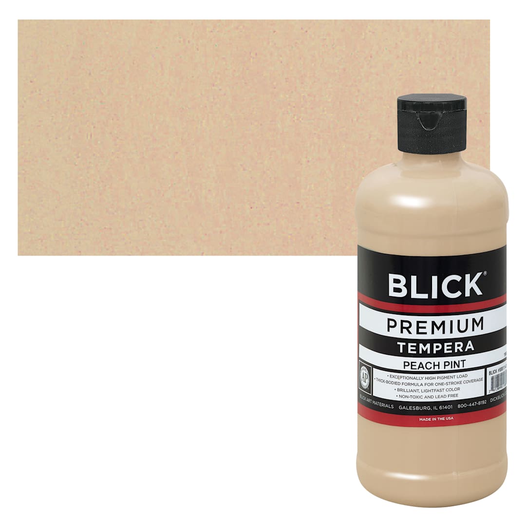 Open in modal - Blick Premium Grade Tempera - Peach, Pint and swatch