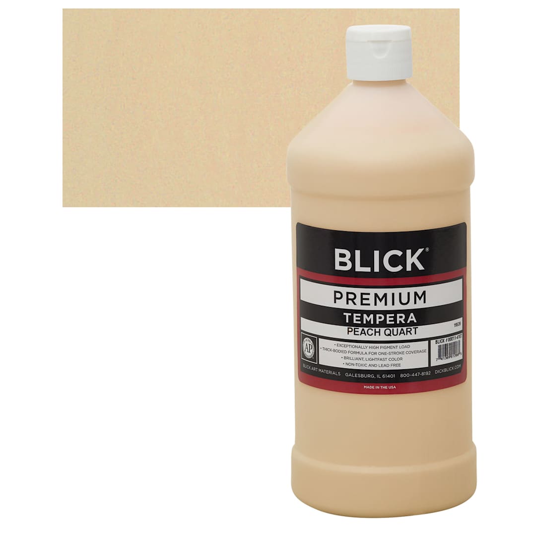 Open in modal - Blick Premium Grade Tempera - Peach, Quart and swatch