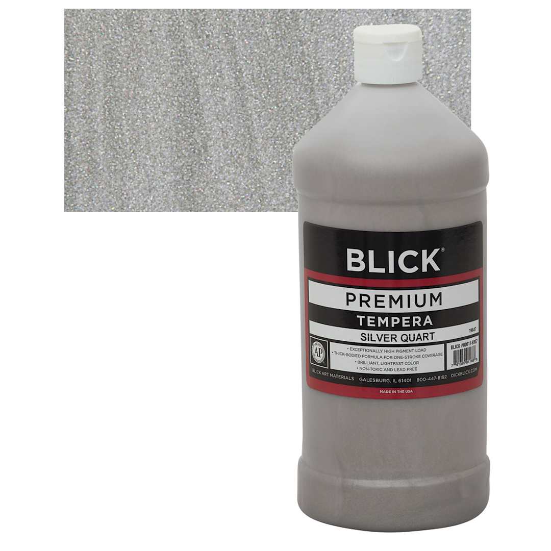 Open in modal - Blick Premium Grade Tempera - Silver, Quart and swatch