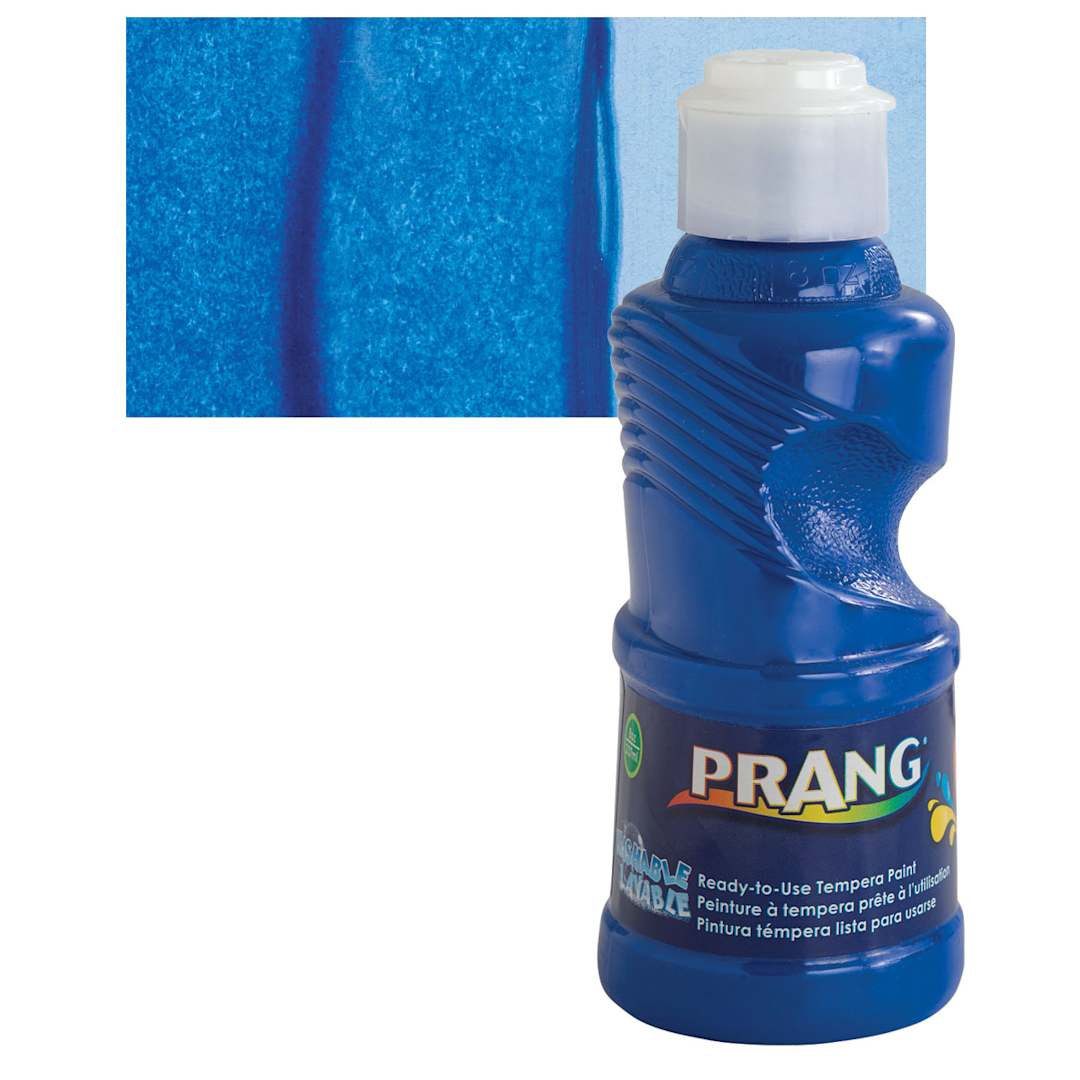 Open in modal - Prang Ready-To-Use Washable Tempera Paint - Blue and swatch