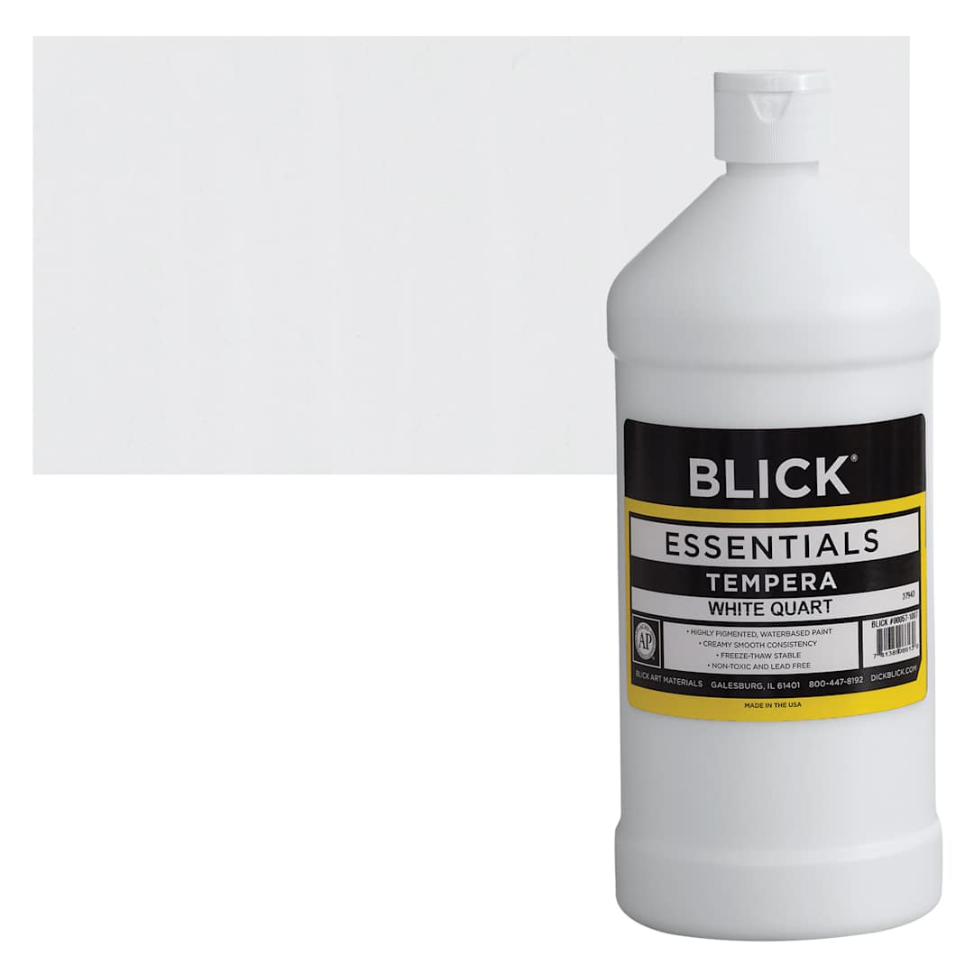 Open in modal - Blick Essentials Tempera - White, Quart and swatch