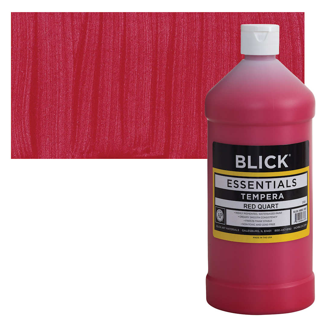 Open in modal - Blick Essentials Tempera - Red, Quart and swatch