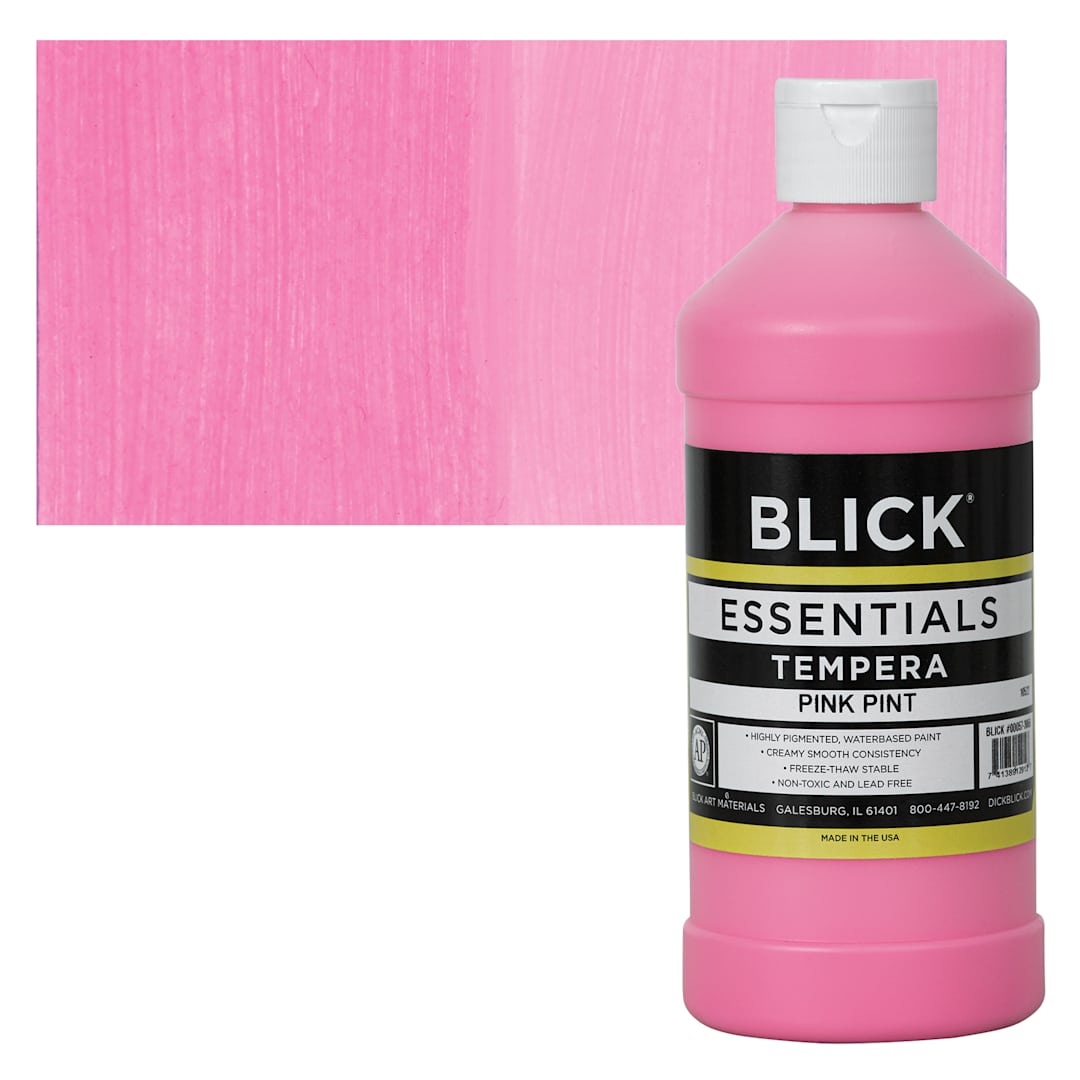 Open in modal - Blick Essentials Tempera - Pink, Pint and swatch