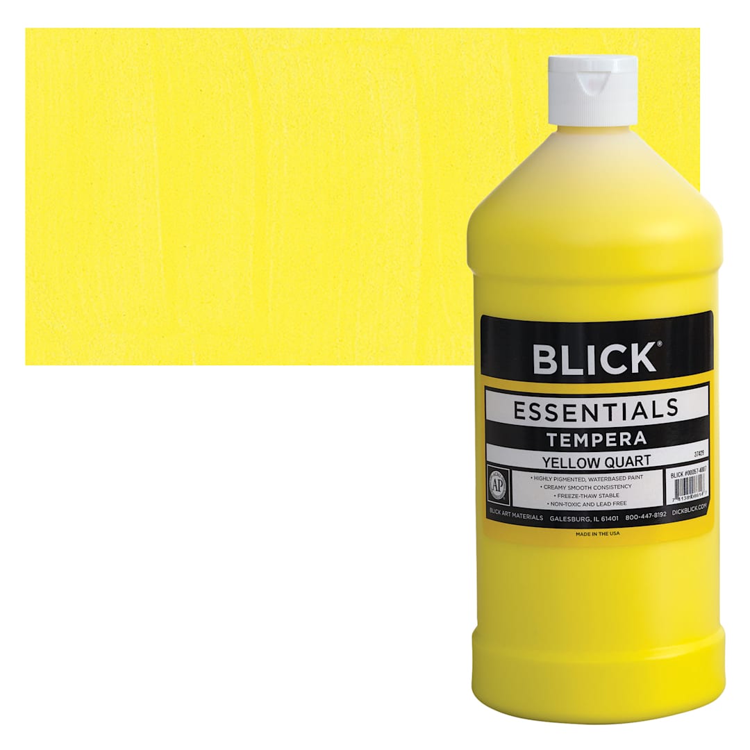 Open in modal - Blick Essentials Tempera - Yellow, Quart and swatch