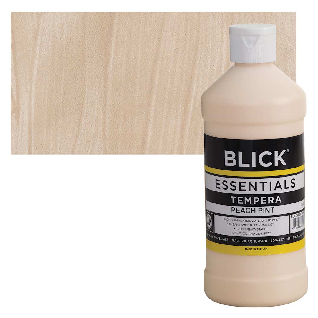 Open in modal - Blick Essentials Tempera - Peach, Pint and swatch