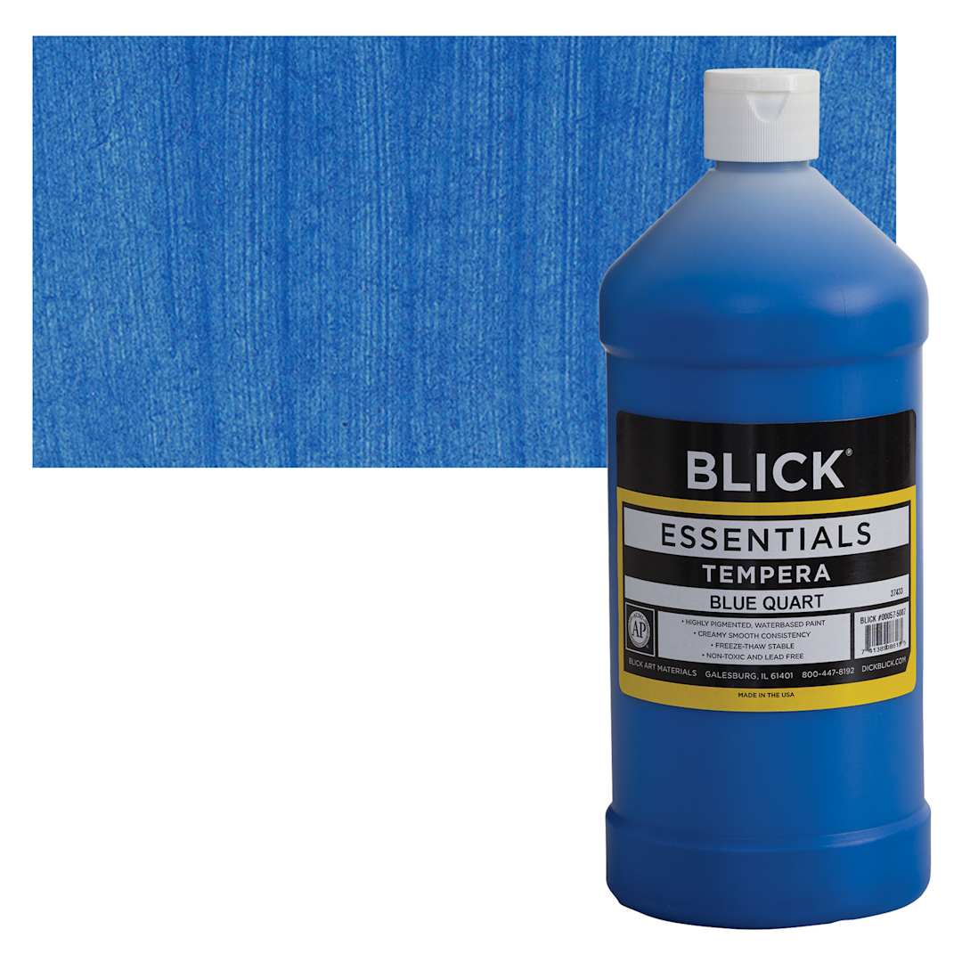 Open in modal - Blick Essentials Tempera - Blue, Quart and swatch