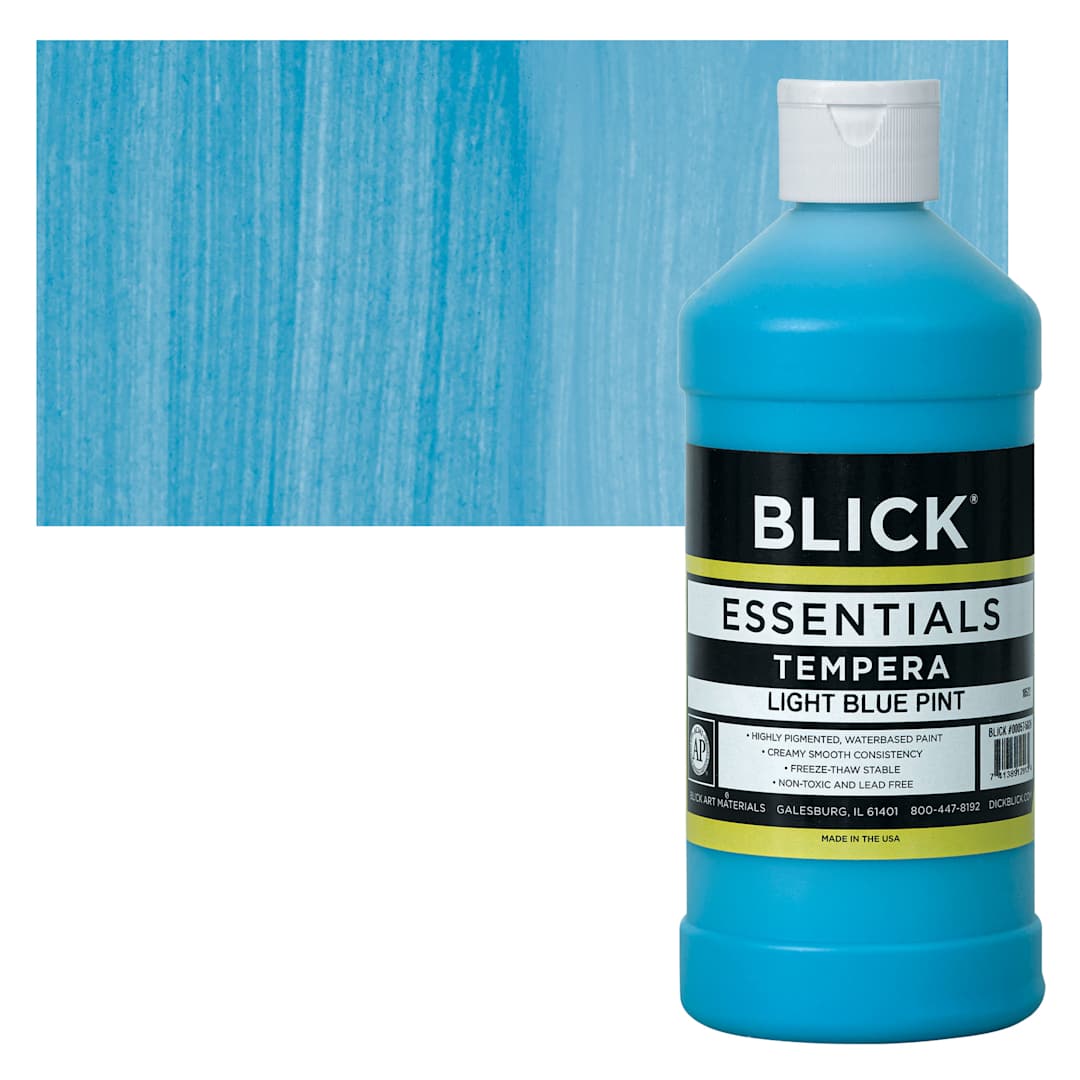 Open in modal - Blick Essentials Tempera - Light Blue, Pint and swatch