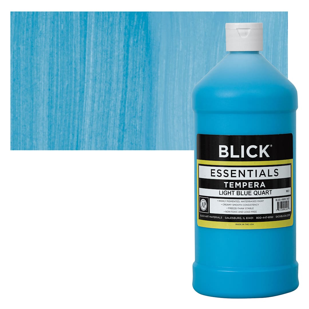 Open in modal - Blick Essentials Tempera - Light Blue, Quart and swatch