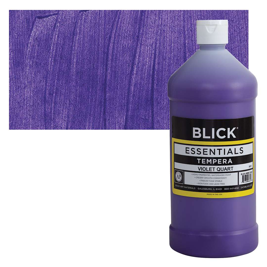 Open in modal - Blick Essentials Tempera - Violet, Quart and swatch