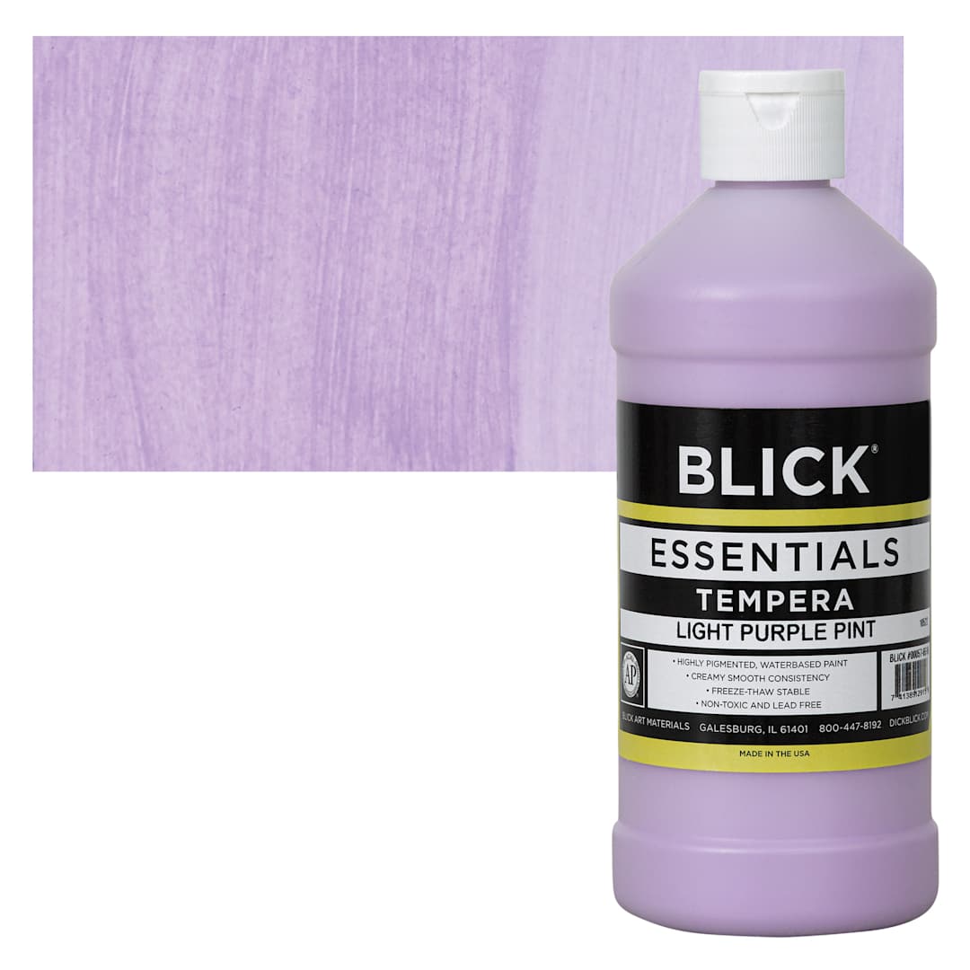Open in modal - Blick Essentials Tempera - Light Purple, Pint and swatch
