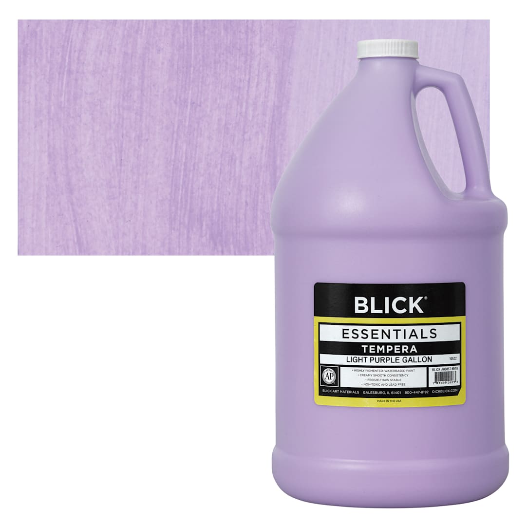 Open in modal - Blick Essentials Tempera - Light Purple, Gallon and swatch