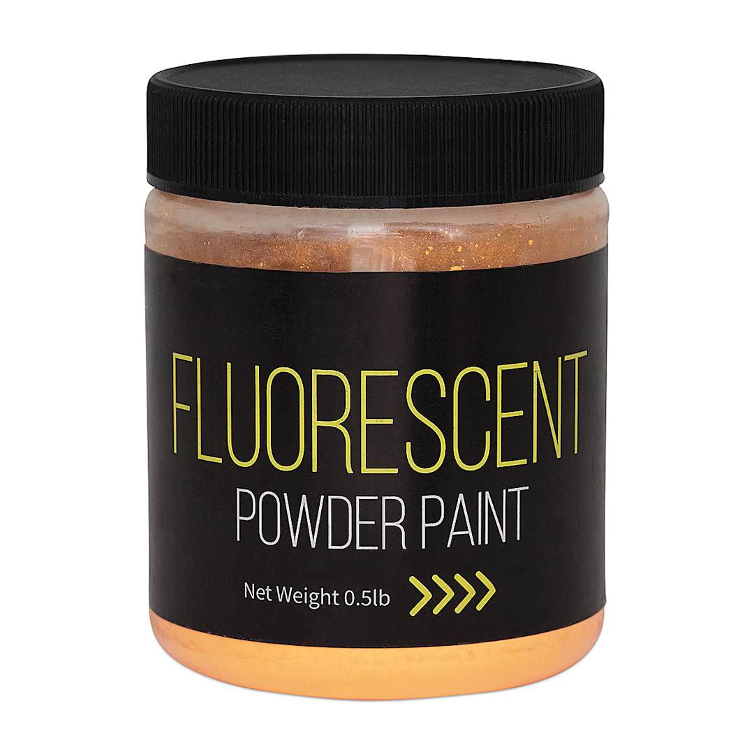 Open in modal - Richeson Powder Tempera Paint - Fluorescent Orange, 1/2 lb jar