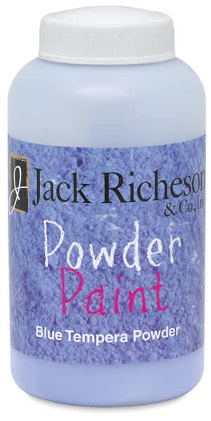 Open in modal - Richeson Powdered Tempera Paint - Front of Blue 1 lb jar