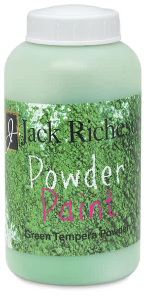 Open in modal - Richeson Powdered Tempera Paint - Front of Green 1 lb jar