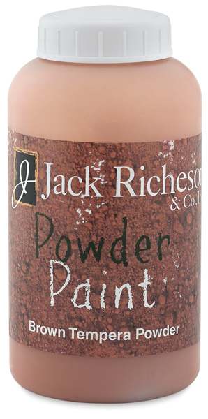 Open in modal - Richeson Powdered Tempera Paint - front of Brown 1 lb. jar