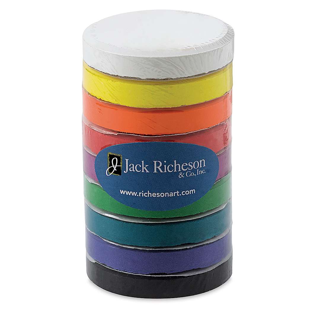 Open in modal - Richeson Tempera Cakes - Set of 9, Standard Colors, Mini Cakes