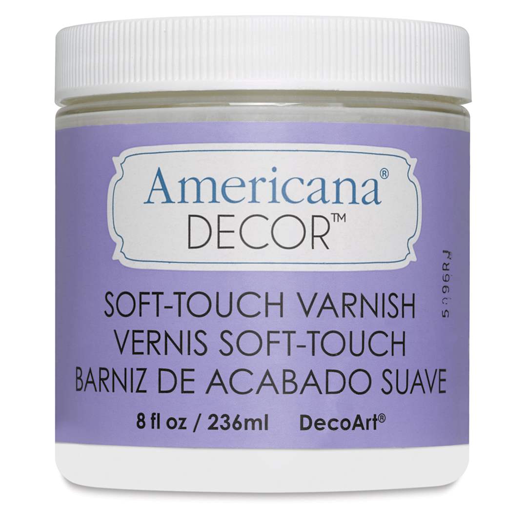 Open in modal - DecoArt Americana Decor Varnish - Soft Touch, 8 oz jar
