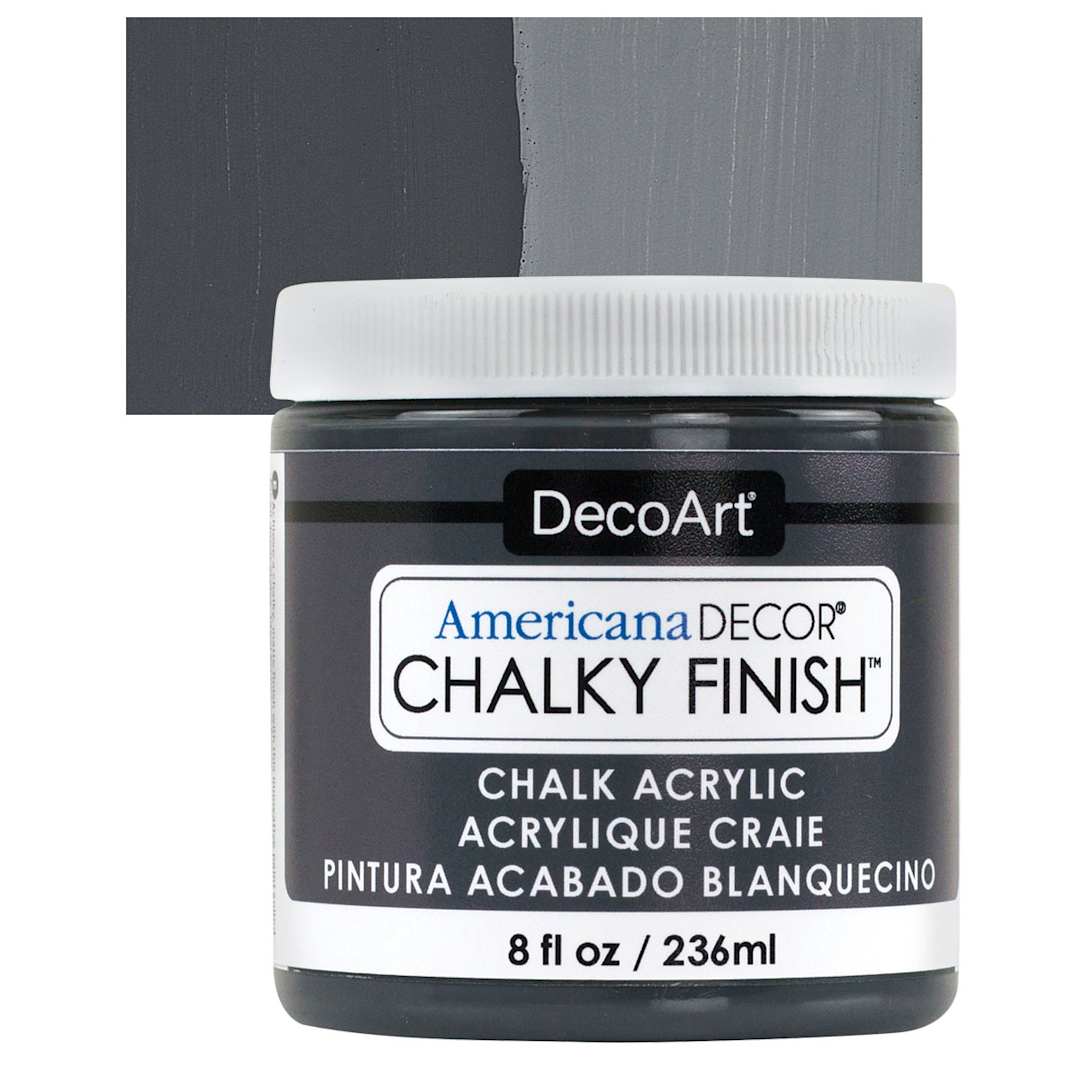 Open in modal - DecoArt Americana Decor Chalky Finish Paint - Relic, 8 oz jar and swatch