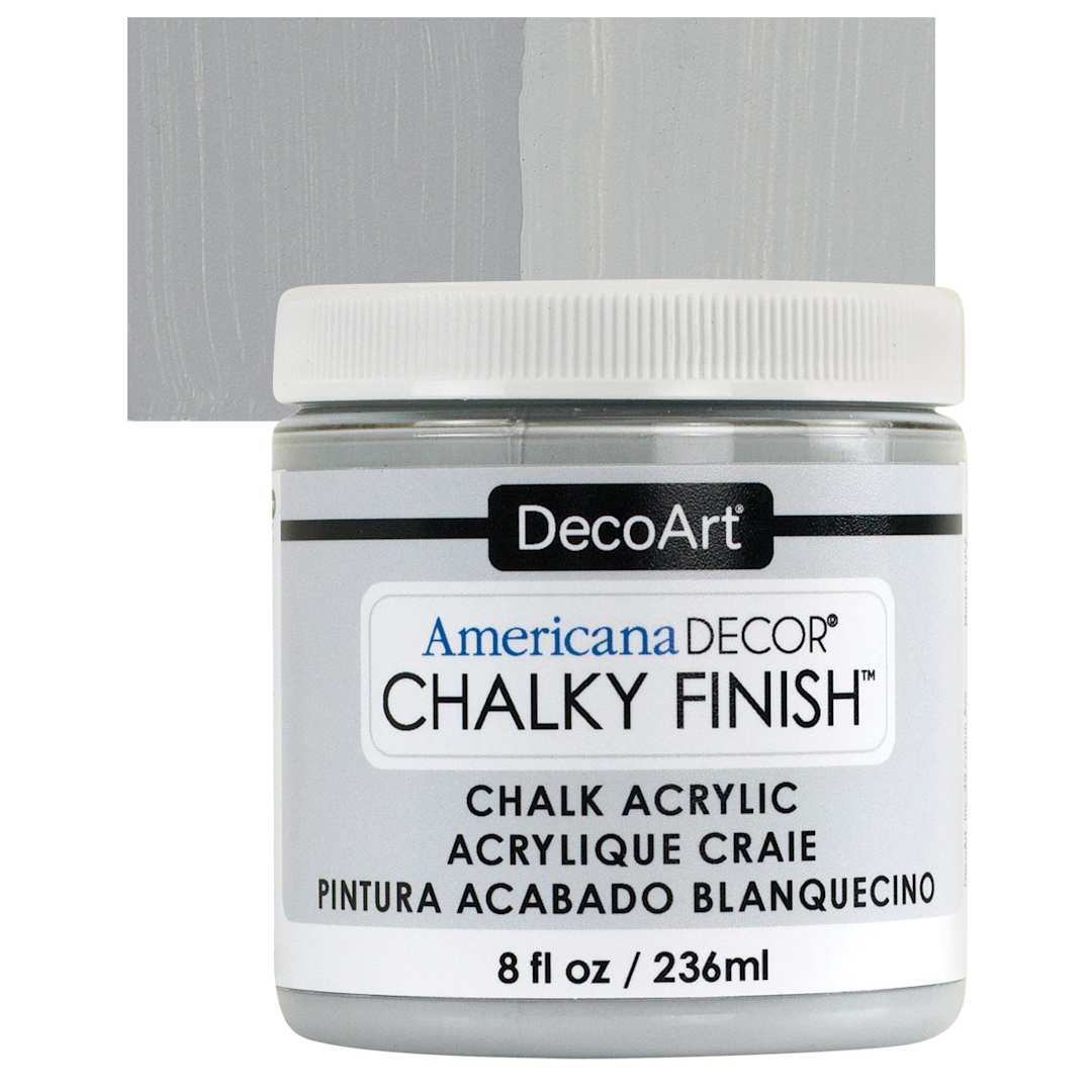 Open in modal - DecoArt Americana Decor Chalky Finish Paint - Yester Year, 8 oz jar and swatch