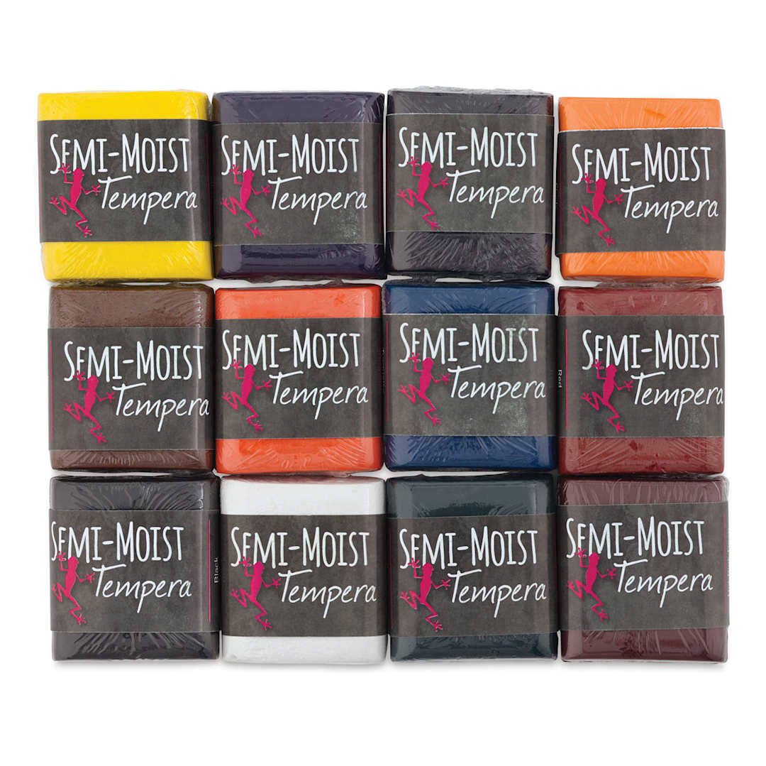 Open in modal - Richeson Semi-Moist Tempera Cake - 12-Color Refill Pack