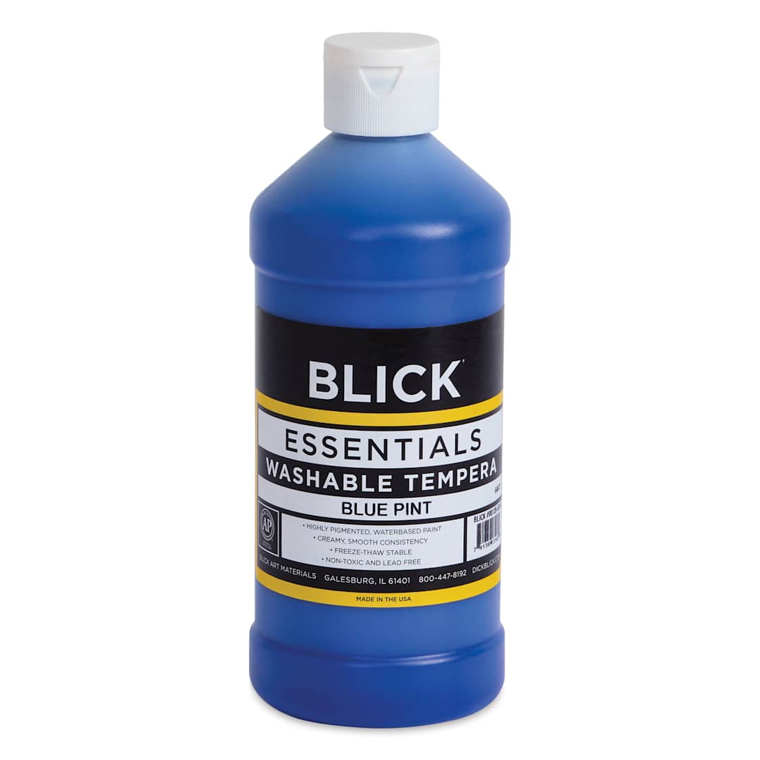 Open in modal - Blick Washable Tempera Paint - Blue, 16 oz