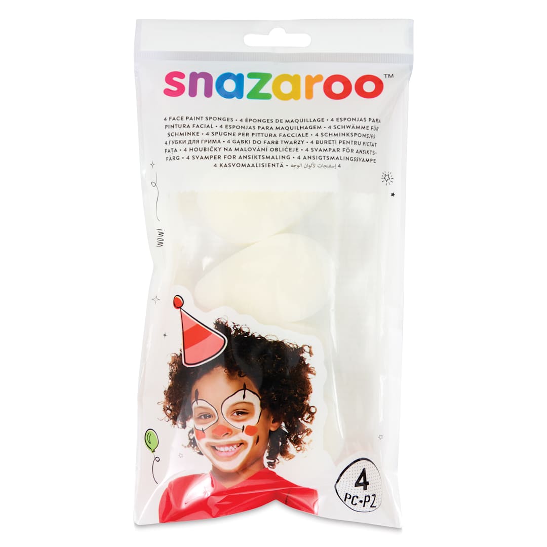 Open in modal - Snazaroo Face Paint Sponge Set - Tear Drop Sponges, Pkg of 4