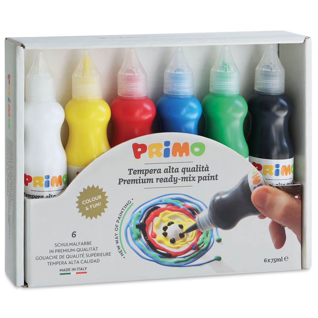 Open in modal - Primo Tempera Paints - Set of 6, Classic, 50 ml