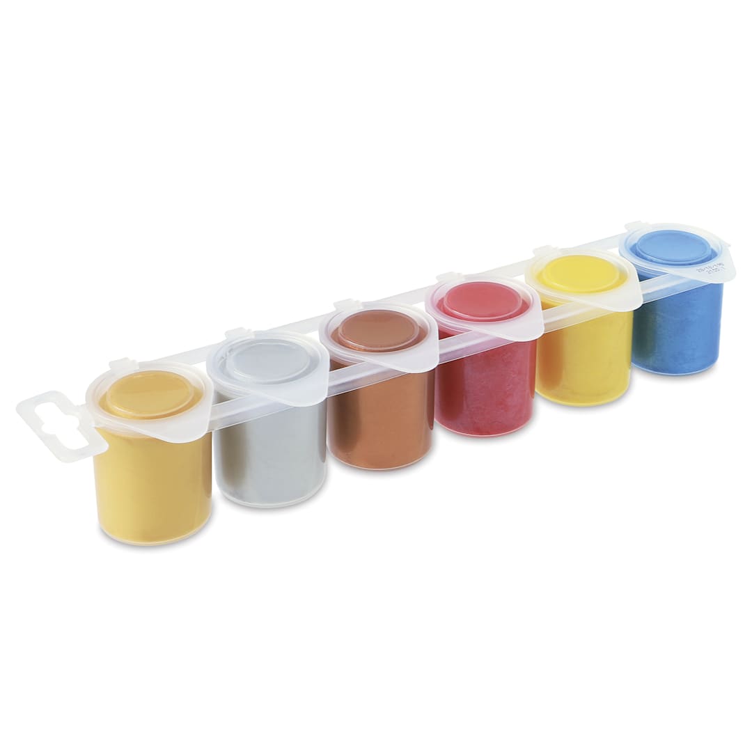 Open in modal - Primo Premium Tempera Paints - Set of 6, Metallic Colors, 25 ml