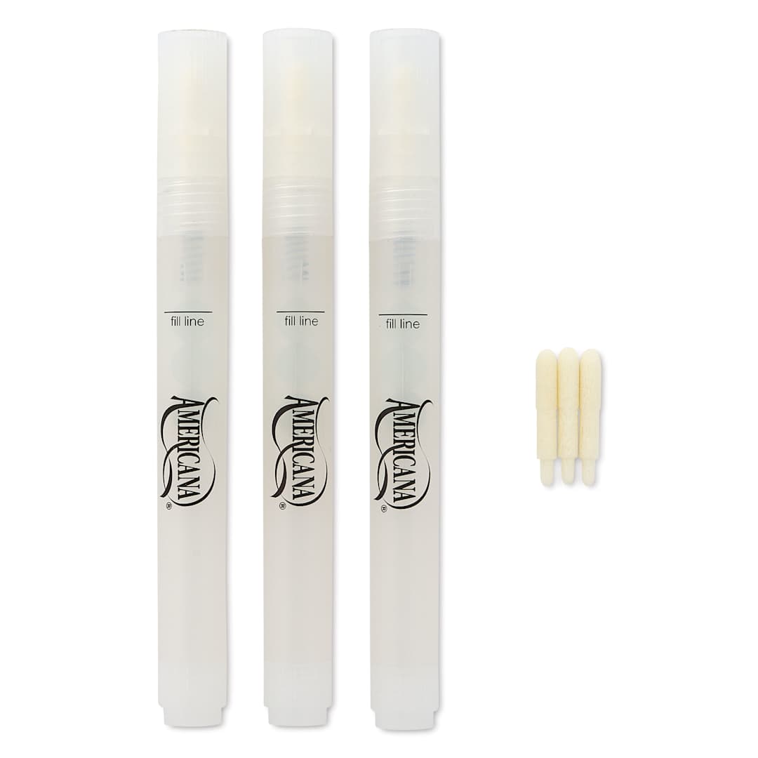 Open in modal - DecoArt Americana Additions Marker Maker Fillable Marker Set contents