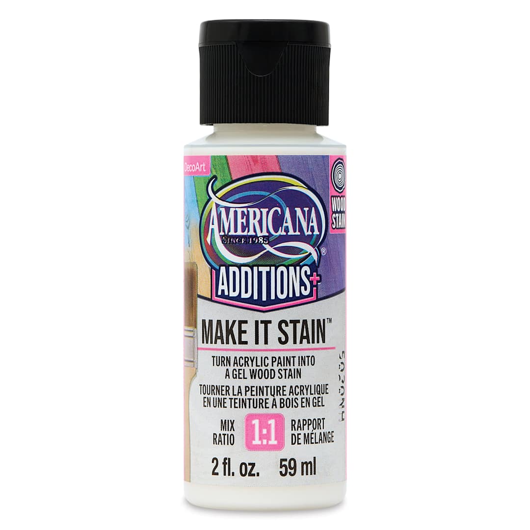 Open in modal - DecoArt Americana Additions Make It Stain Gel Wood Stain Medium - 59 ml