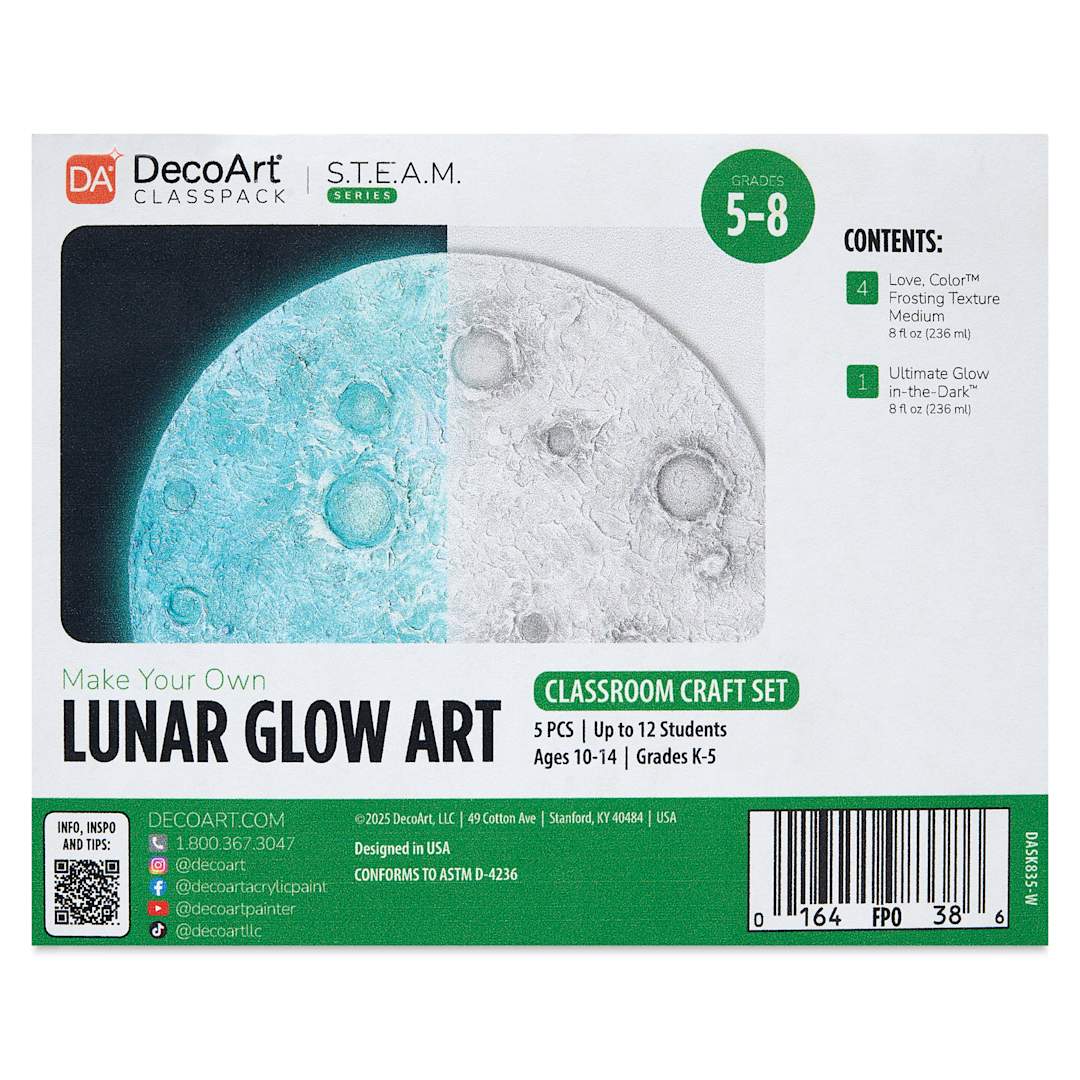 Open in modal - DecoArt Lunar Glow Art Class Pack
