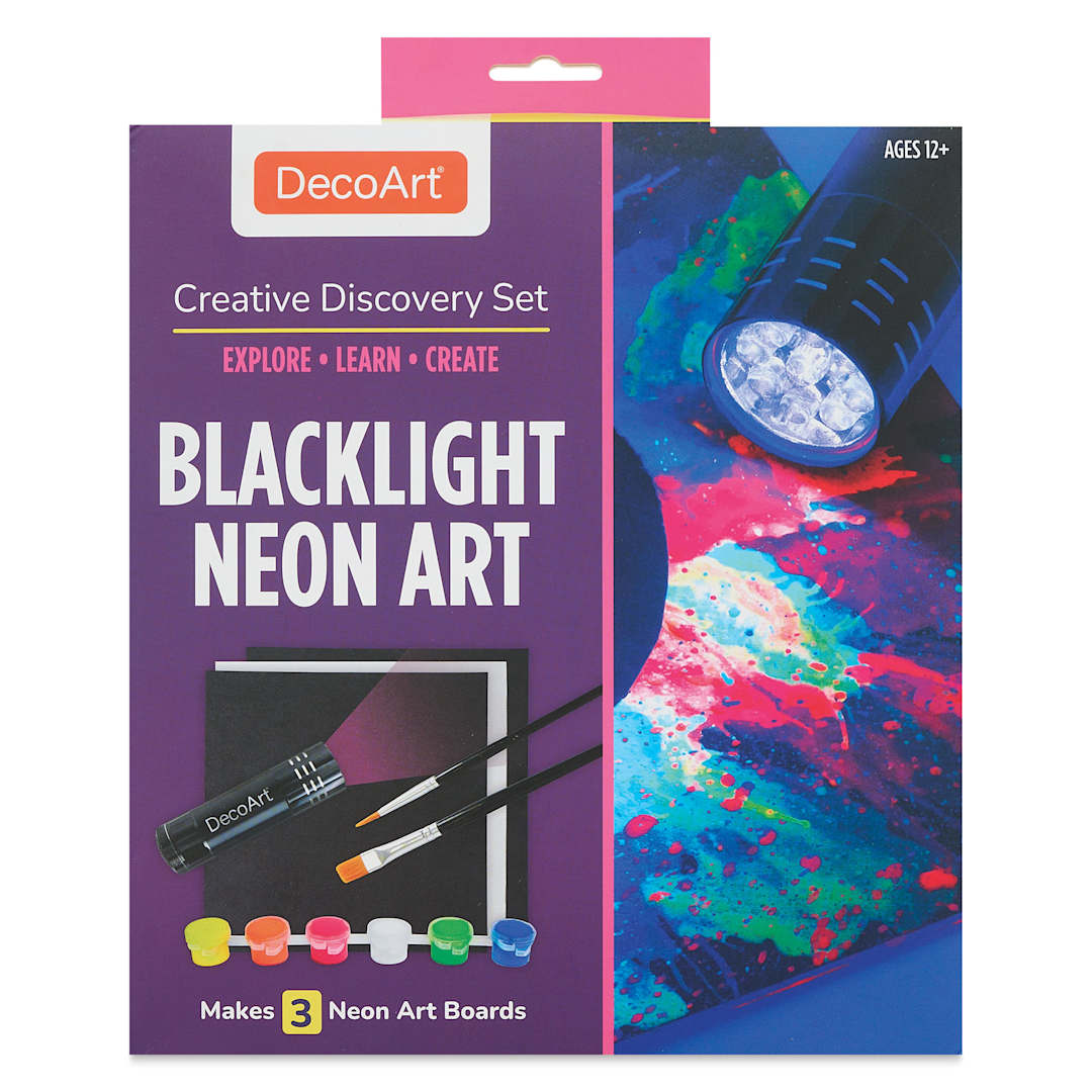 Open in modal - DecoArt Blacklight Neon Art Creative Discovery Set