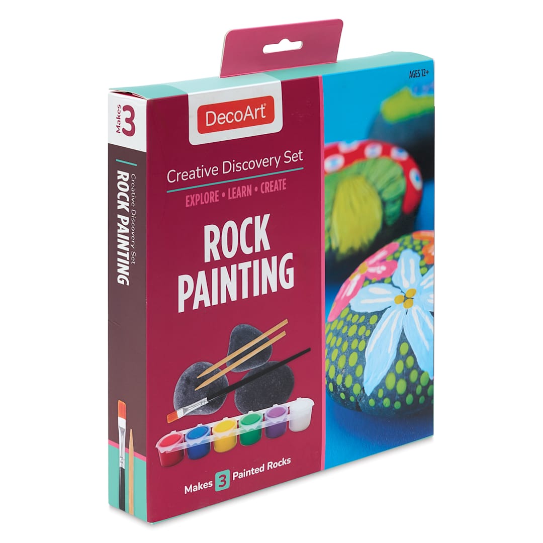 Open in modal - DecoArt Rock Painting Creative Discovery Set