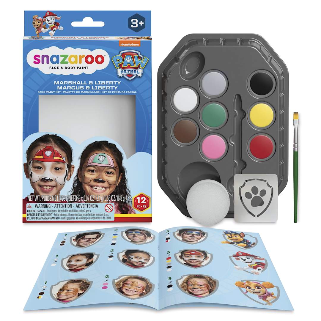 Open in modal - Snazaroo Face Paints - Set of 12, Marshall & Liberty Paw Patrol