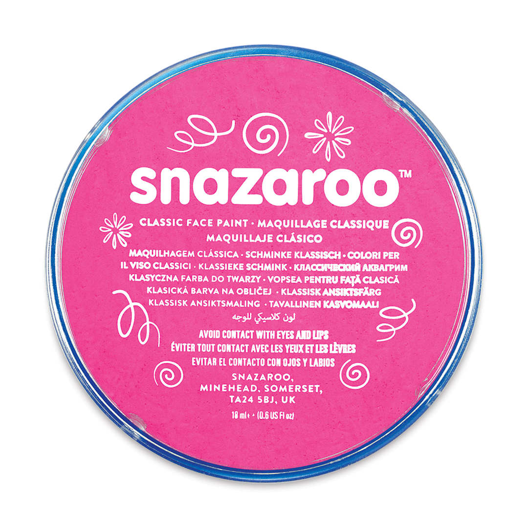Open in modal - Snazaroo Face Paints - Top view of jar of Pink Face Paint