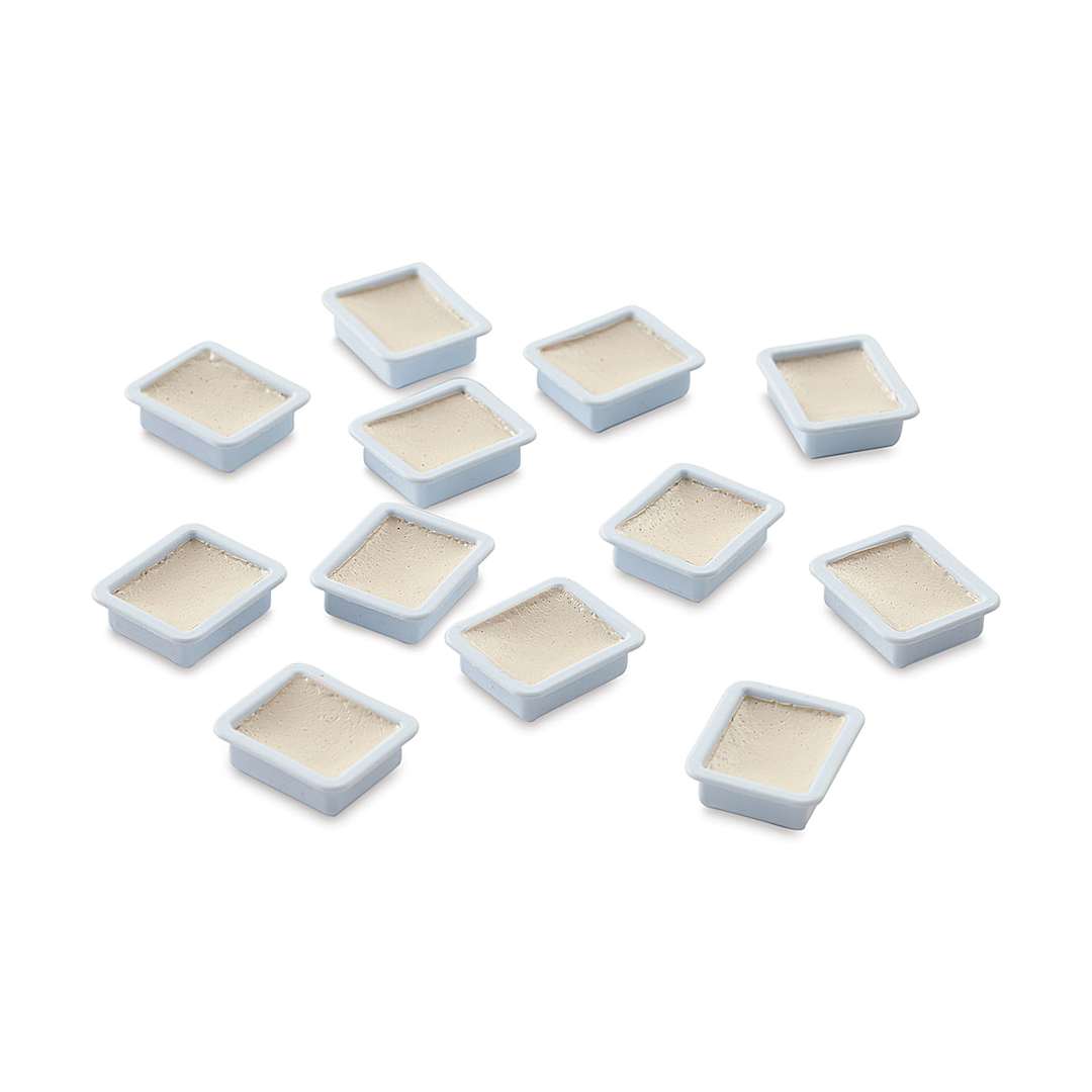 Open in modal - Prang Semi-Moist Watercolor Pans - Set of 12 Refill Pans, White, Square