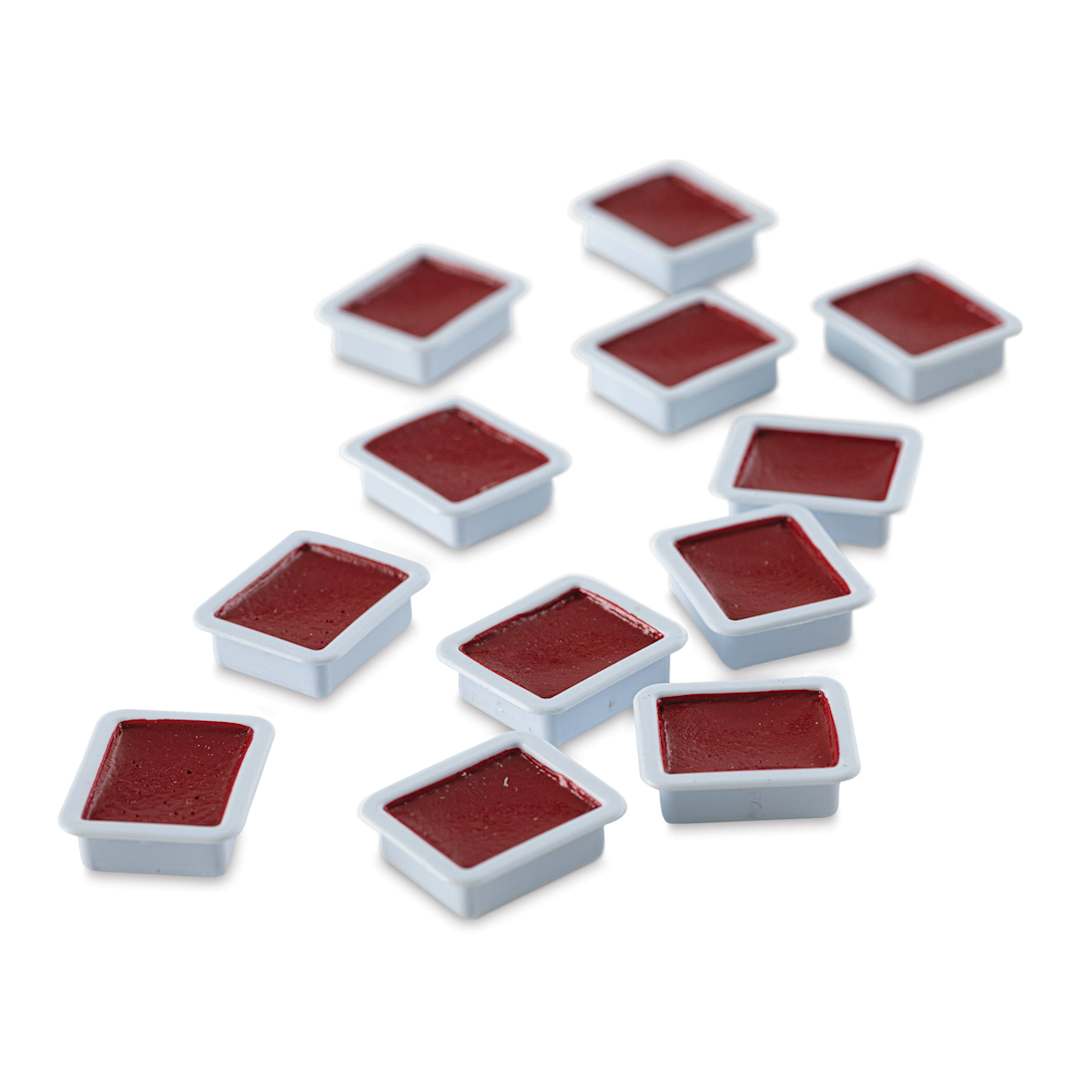 Open in modal - Prang Watercolor Refills - Square, pkg of 12 Red-Orange, Half Pans