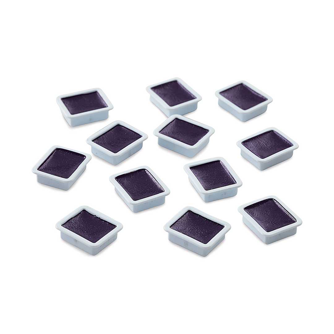 Open in modal - Prang Semi-Moist Watercolor Pans - Set of 12 Refill Pans, Violet, Square