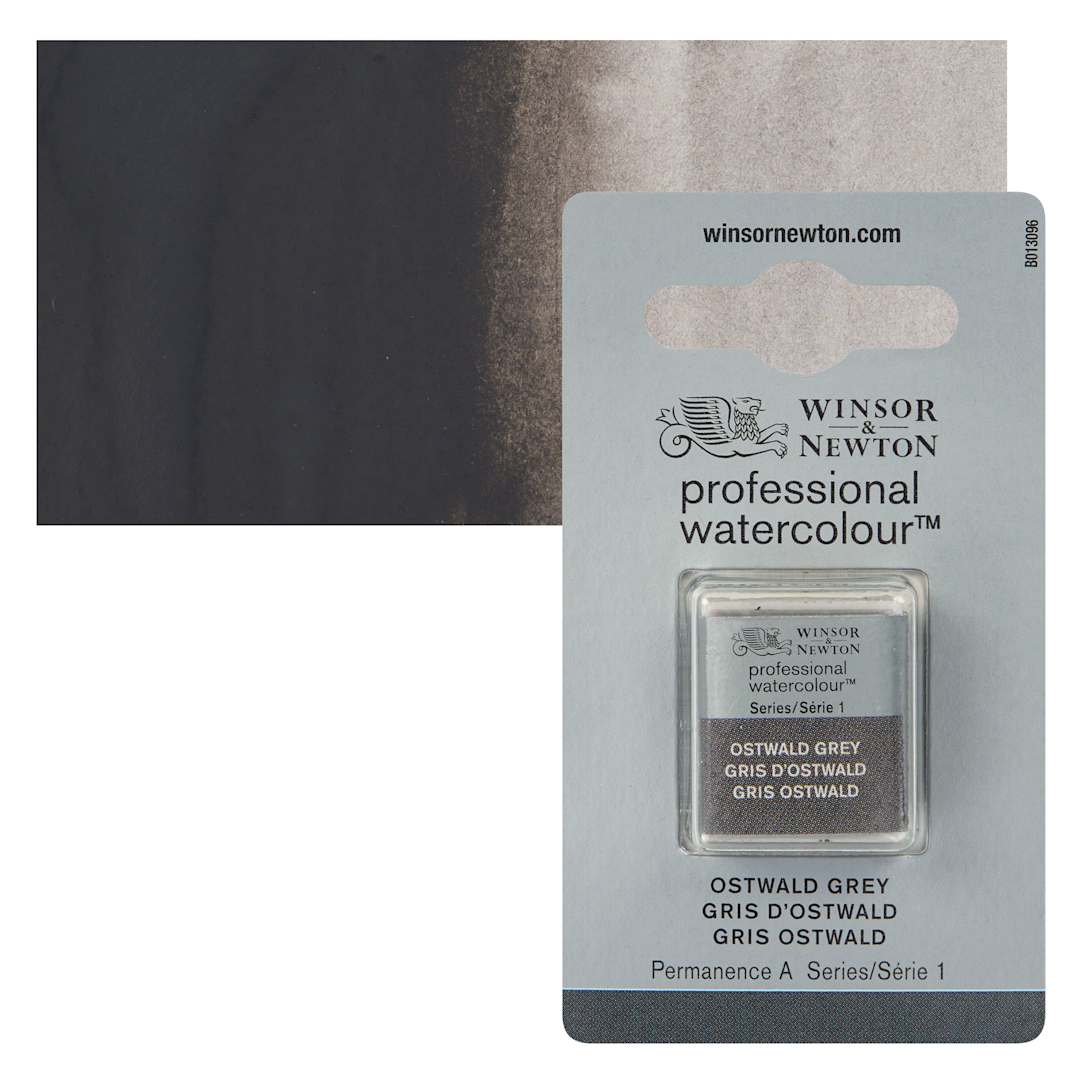 Open in modal - Winsor & Newton Professional Watercolor - Ostwald Gray, Half Pan