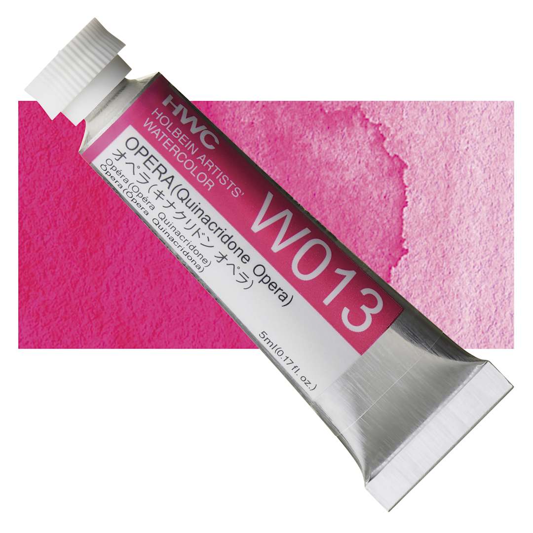 Open in modal - Holbein Artists' Watercolor - Opera, 5 ml tube and swatch
