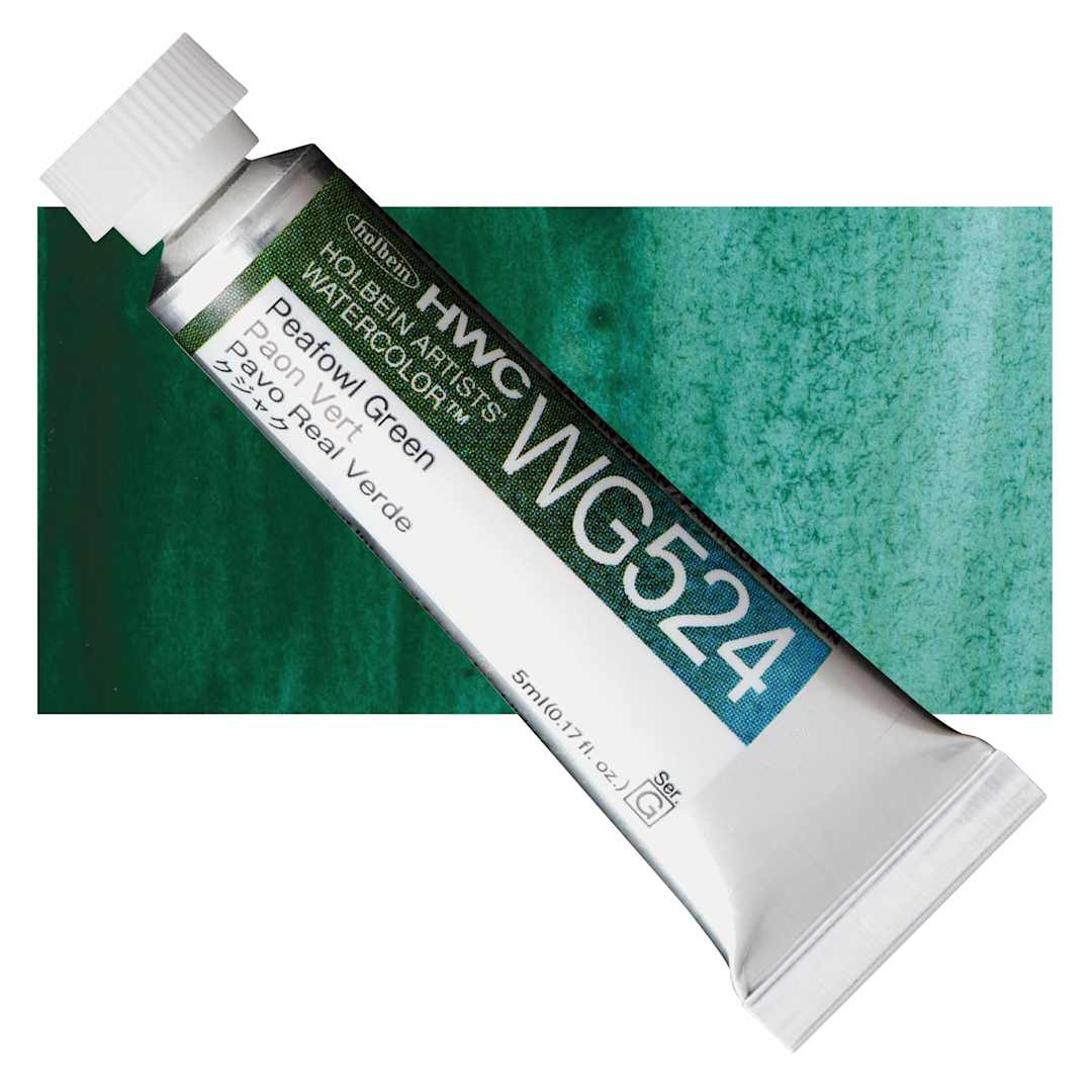 Open in modal - Holbein Artists' Watercolor - Peafowl Green, 5 ml