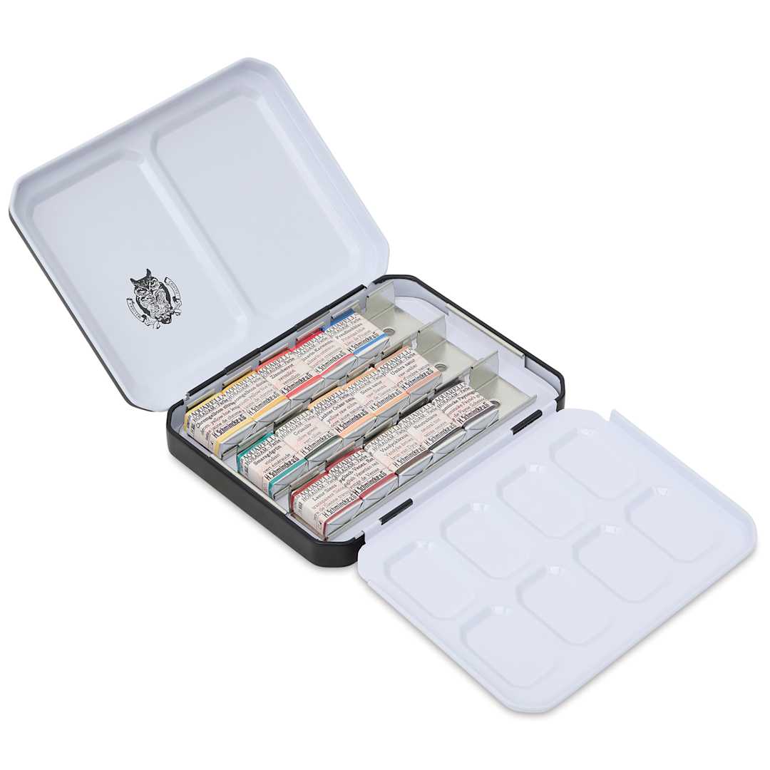 Open in modal - Schmincke Horadam Aquarell Watercolor Pans - Blick Exclusive! Set of 15, Retro I , Half Pans