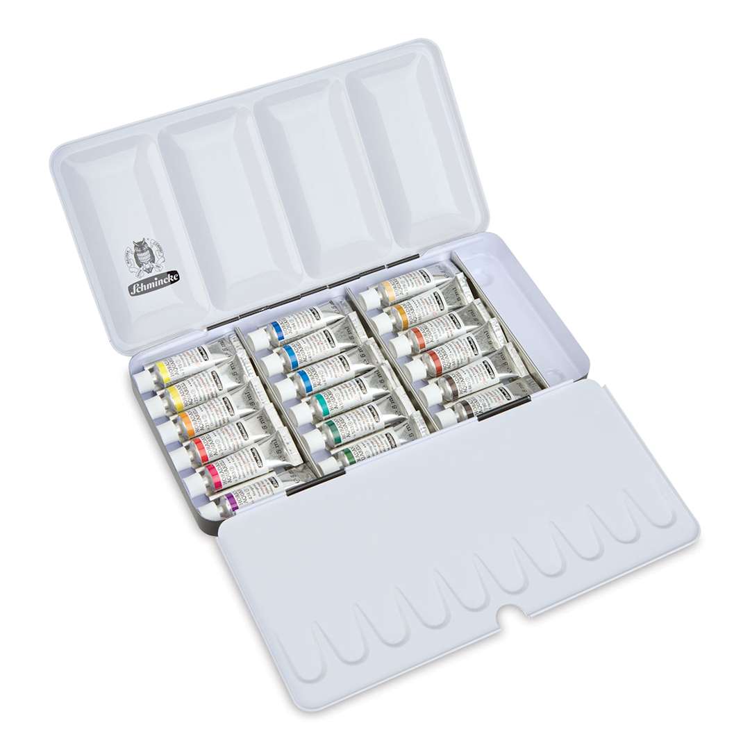 Open in modal - Schmincke Horadam Aquarell Artist Watercolor - Set of 18, Assorted Colors, 5 ml, Tubes