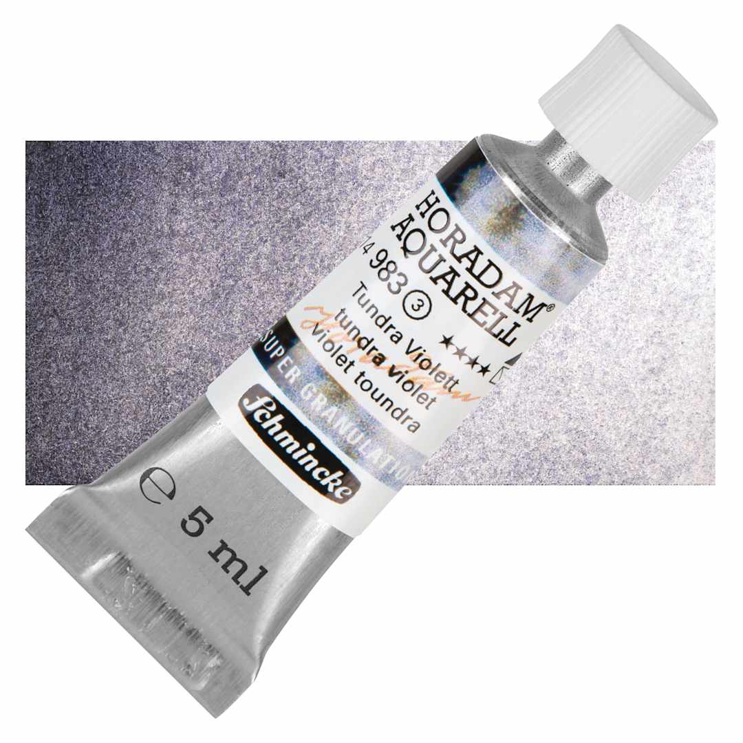 Open in modal - Schmincke Horadam Aquarell Artist Watercolor - Tundra Violet, 5 ml tube and swatch