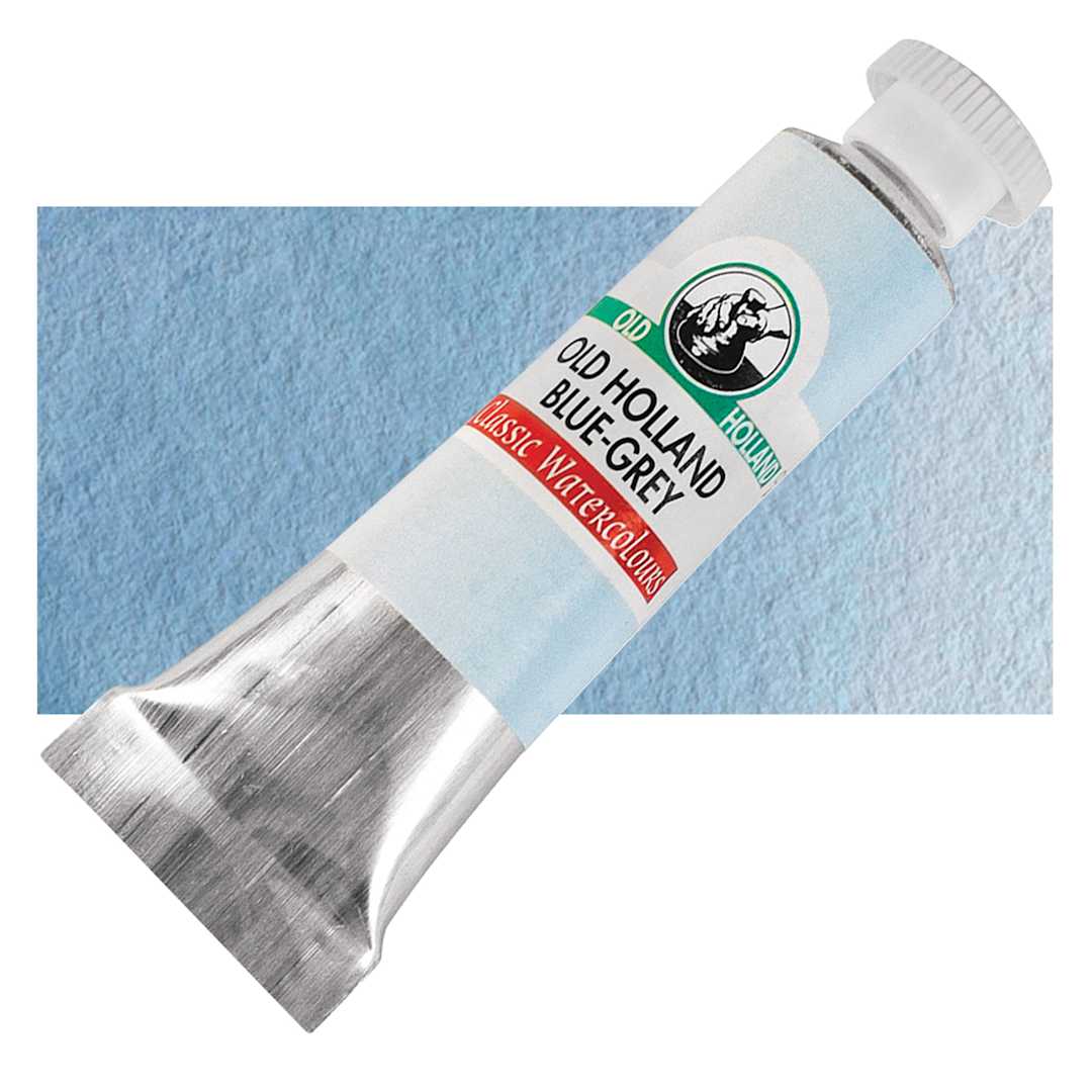 Open in modal - Old Holland Classic Artist Watercolor - Old Holland Blue-Gray, 6 ml tube with swatch